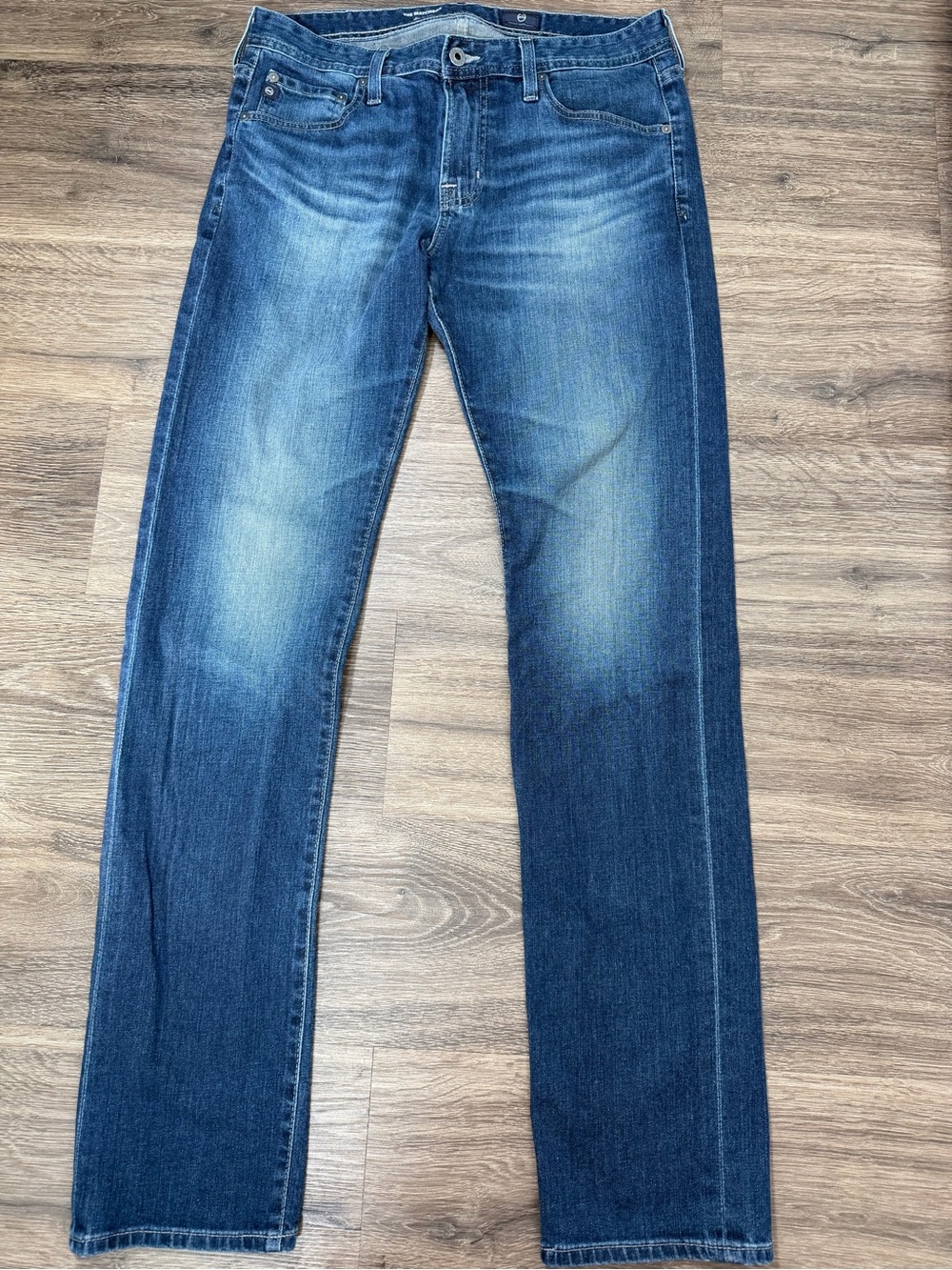 AG‎ Adriano Goldschmied The Matchbox Slim Straight Jeans 32R Dark Wash